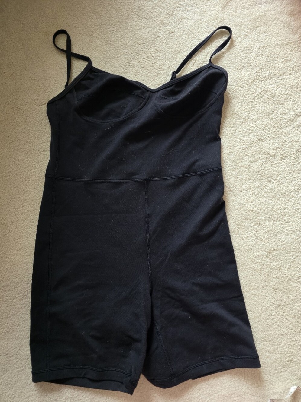 Black Aritzia Bike Short Romper